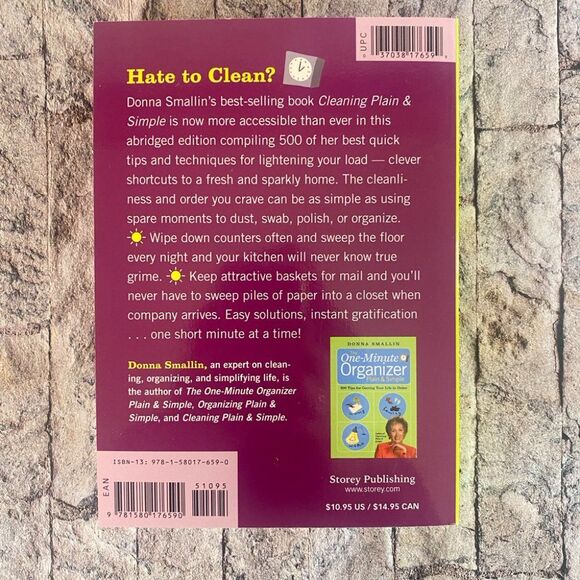 The One Minute Cleaner Organizer & Unclutter Your Home by Donna Smallin - Picture 6 of 8